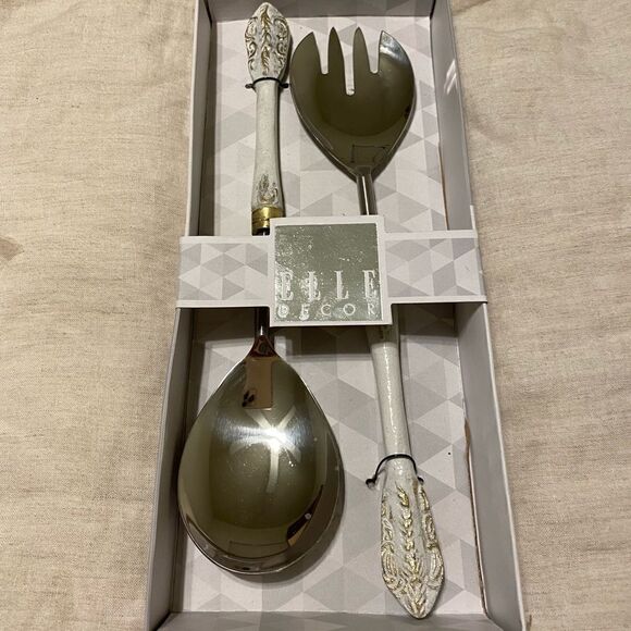 Elle Baroque 2-Piece Salad Serving Set - Picture 2 of 7